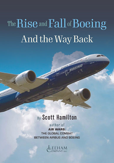 Scott Hamilton's book cover: The Rise and Fall of Boeing And teh Way Back
