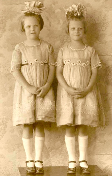 Foster daughters - Sarah Jane and Mary Francis (Courtesy of the Oklahoma Historical Society)