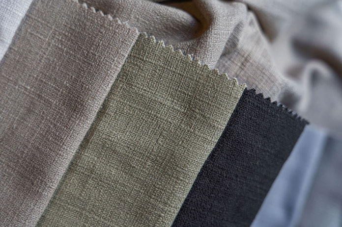 flamsäkert gardintyg i flera färger