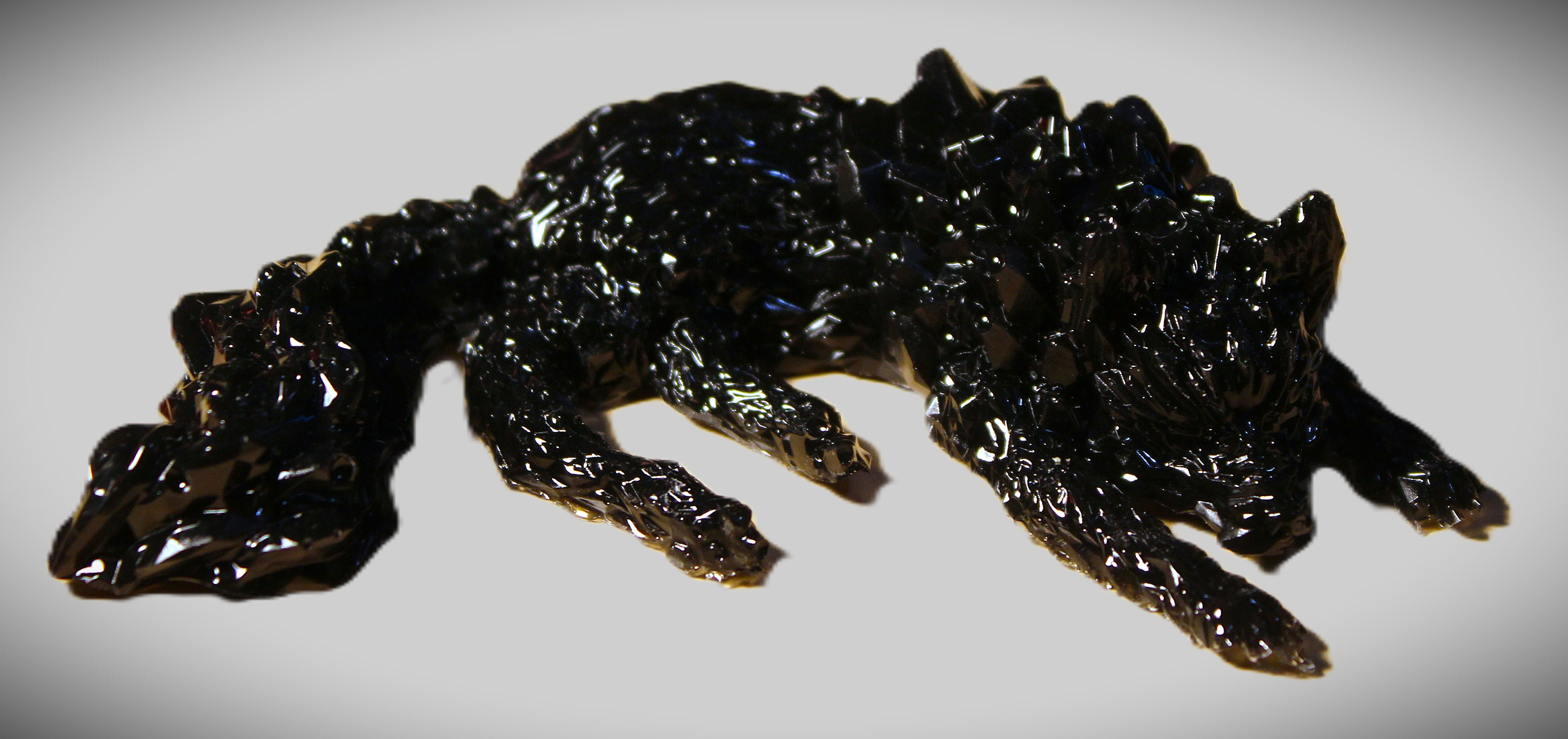 Crystal Wolf Figurine
