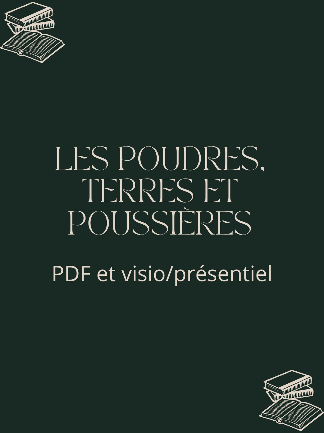 Les terres, poudres et poussières (fiche + visio)