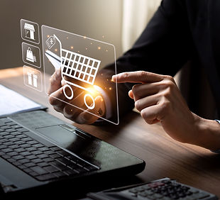 Зображення абстракції, що асоціюєтсья з онлайн торгівлею