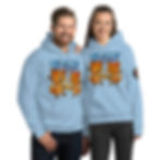 LuckyFox TGIF Party Hoodie design with cheerful fox duo toasting beers under bold 3D chrome TGIF lettering