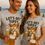 Thumbnail: Attractive couple at beach party wearing ash t-shirts with Let’s Get Tipsy fox design holding beer mugs