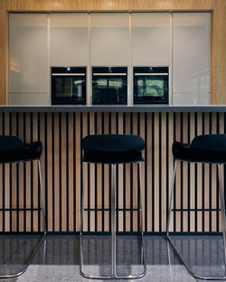 wooden breakfast bar