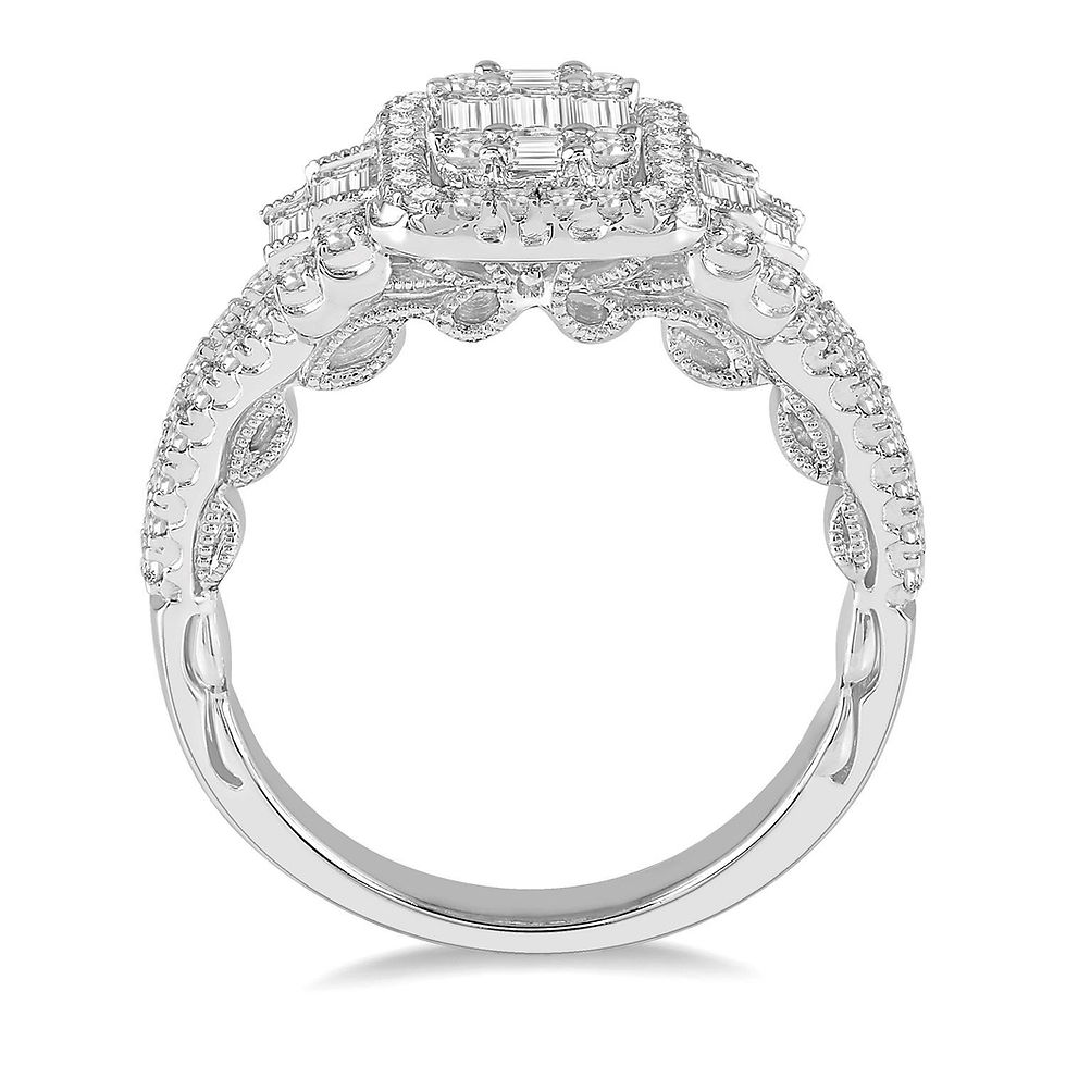 Thumbnail: Past Present and Future Diamond Ring