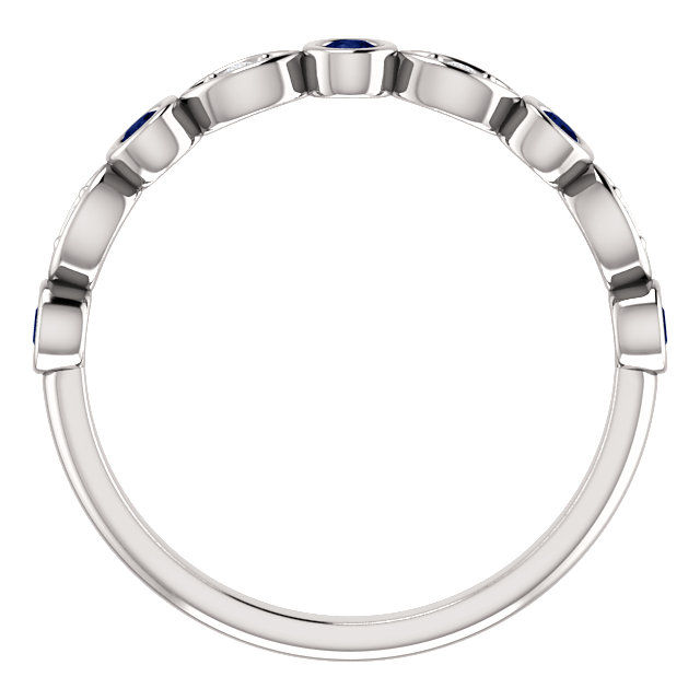 Thumbnail: Sapphire and Diamond Band
