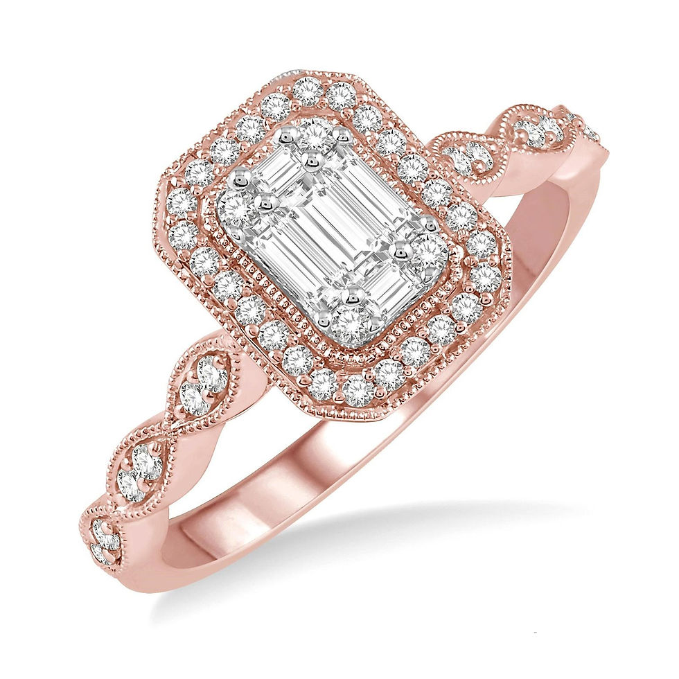 Thumbnail: Diamond Halo Ring