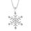 Thumbnail: White Gold Diamond Snowflake Pendant