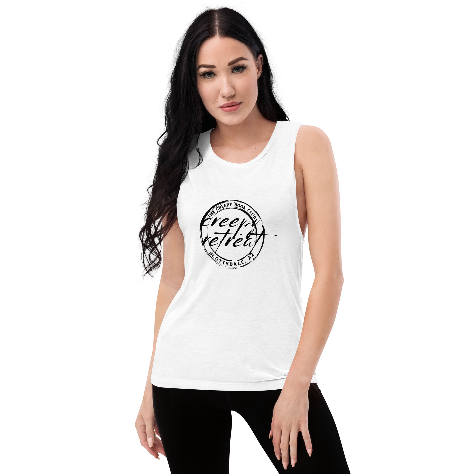 Ladies’ Creepy Retreat Logo Muscle Tank
