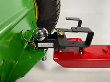 Lawnmower using Combo Hitch with a pin hitched device