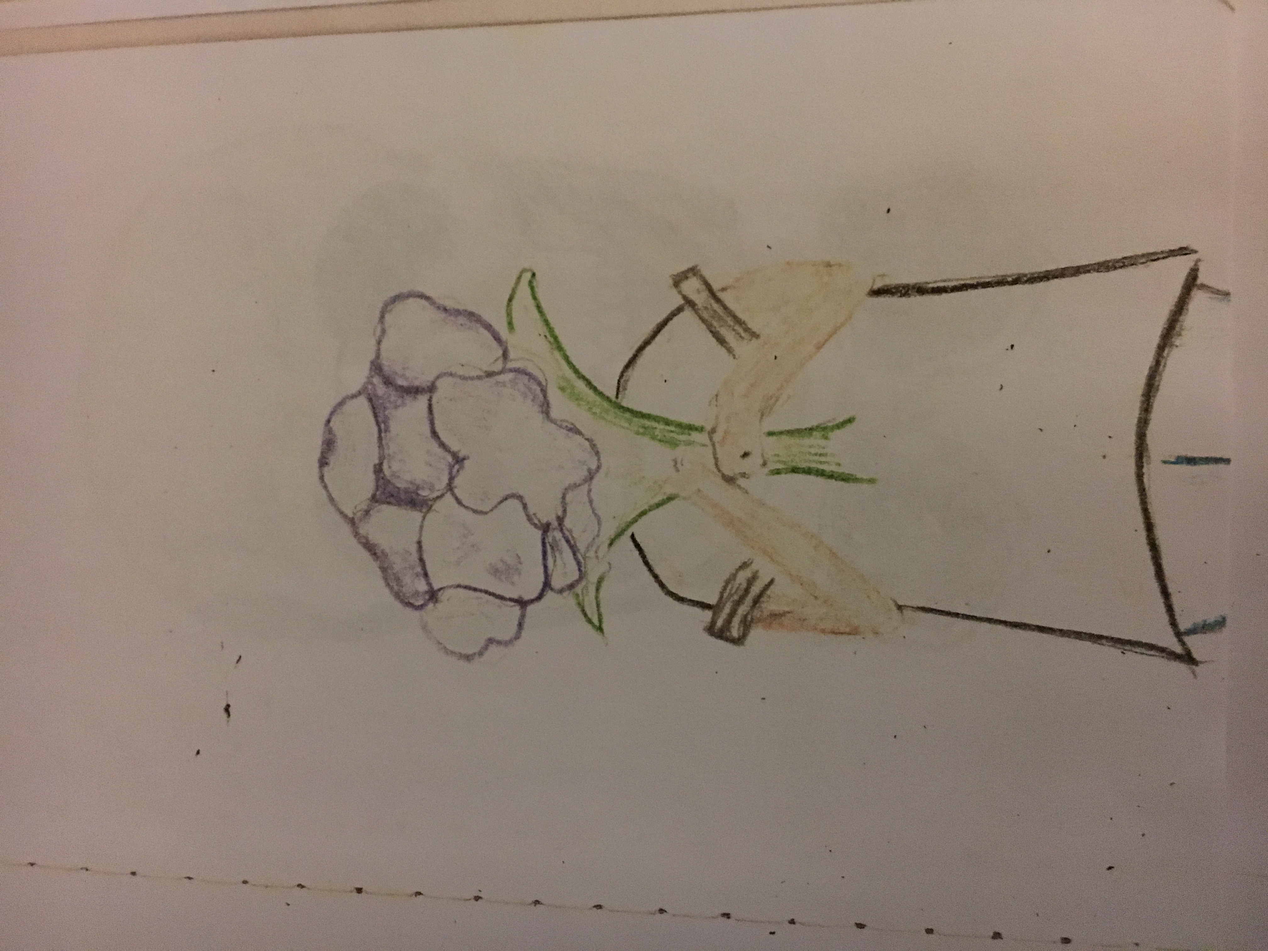 Sketch - Girl with Flowers