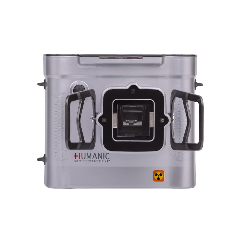 Silver portable handheld X-ray machine by Humanic India