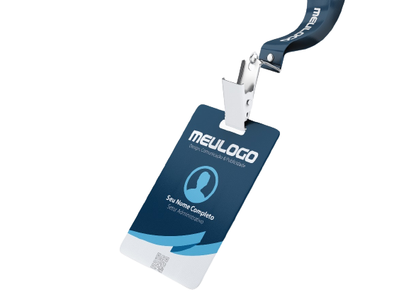 Miniatura: Crachá em PVC + Cordão Personalizado Arte Grátis