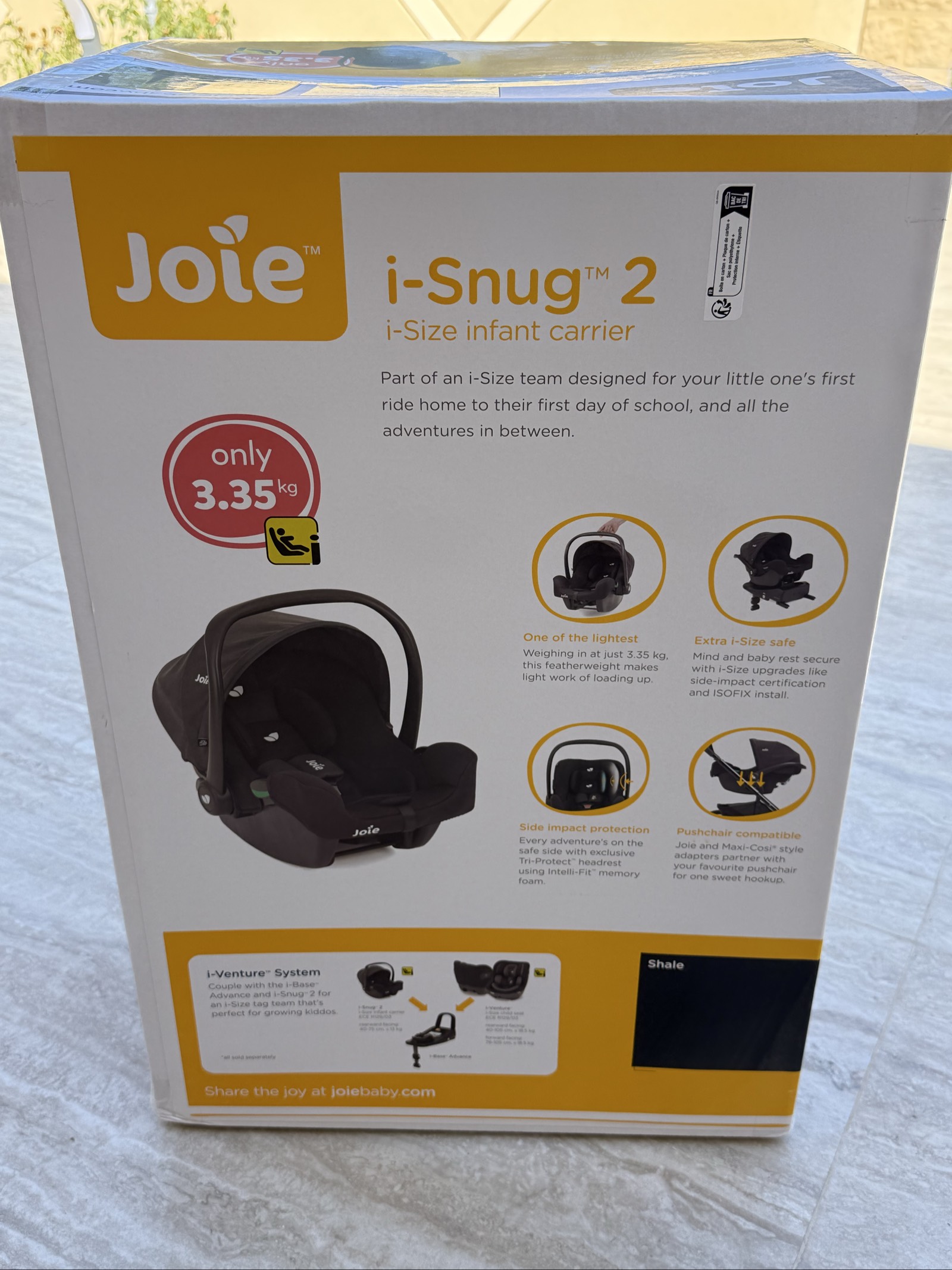 Siège auto cosy Joie i-Snug 2