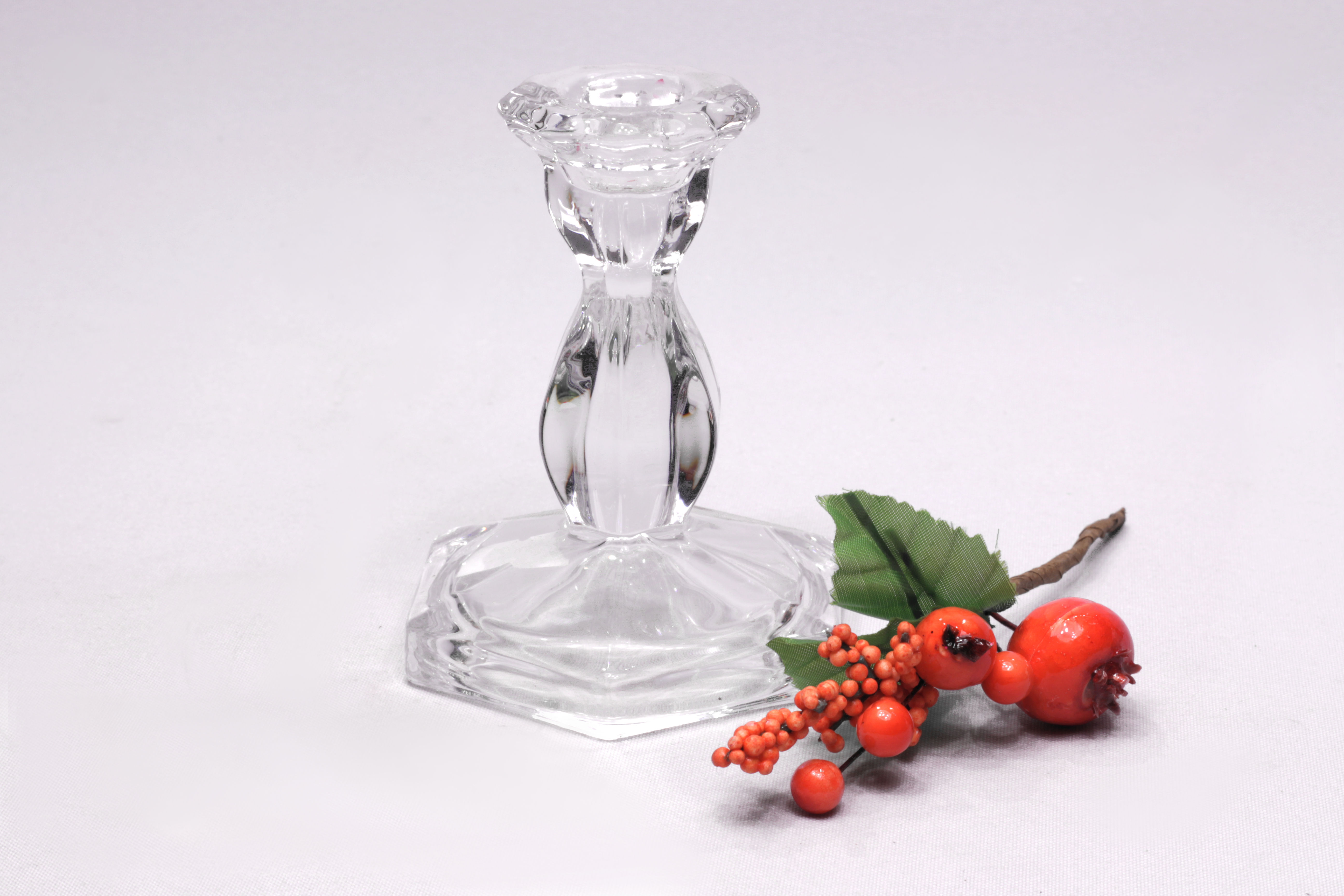 Stikla svečturis vertikālajām svecēm