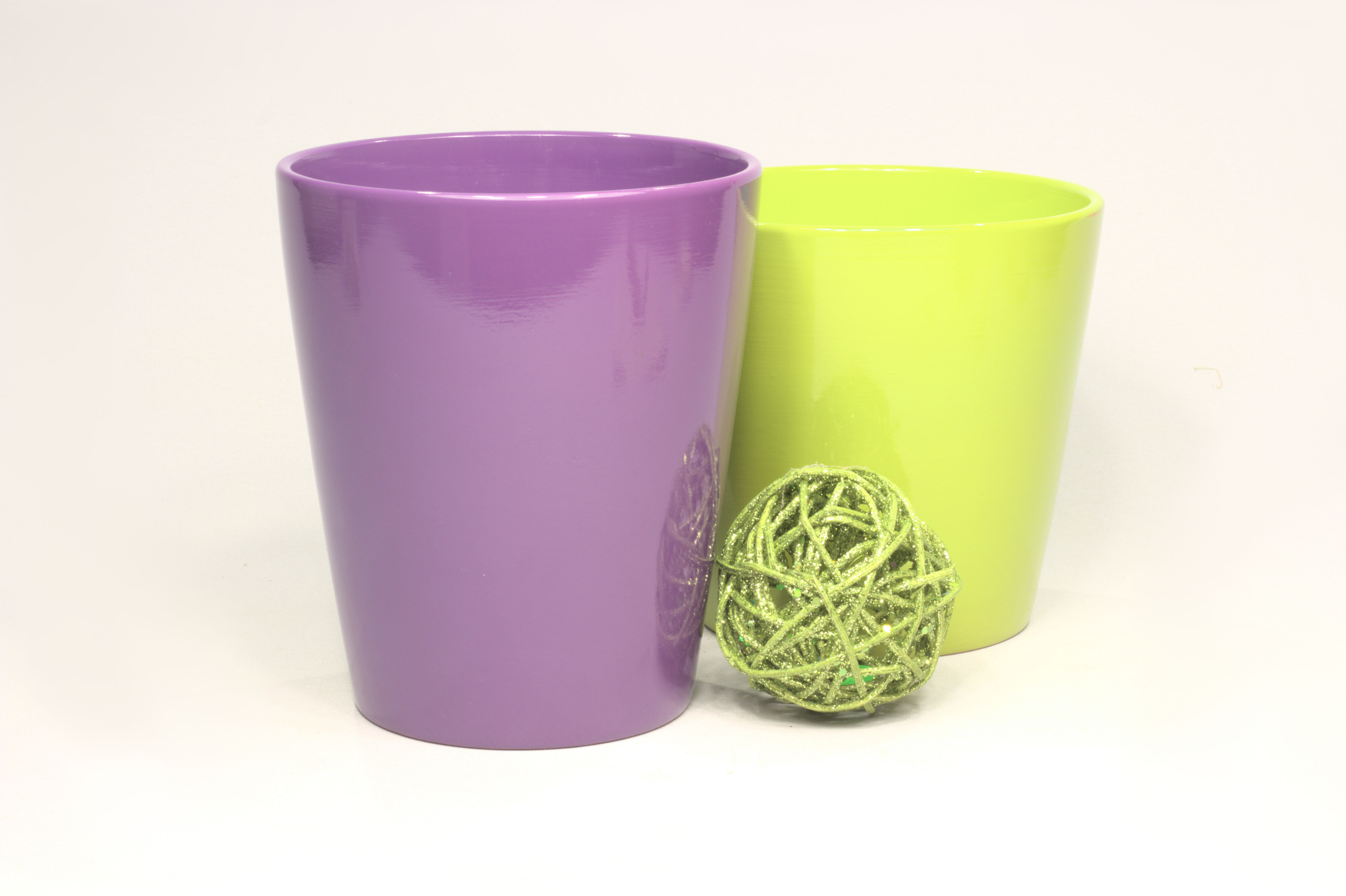 Puķu pods glazēts dažādas krāsas