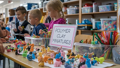 Fundraising with polymer clay at Colorful Clay Works 