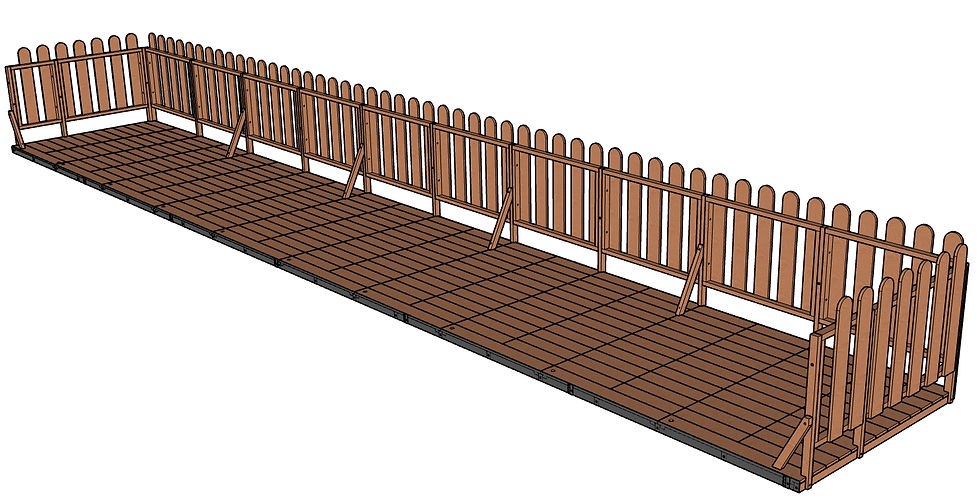 Miniature : Terrasse Éphémère en Kit 2 m de large x 12 m de long