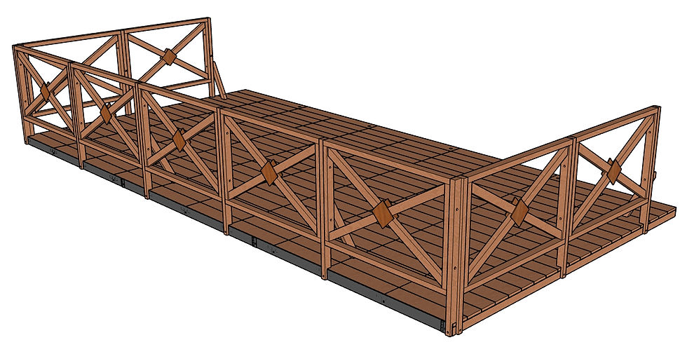 Miniature : Terrasse Éphémère en Kit 3 m de large x 6 m de long