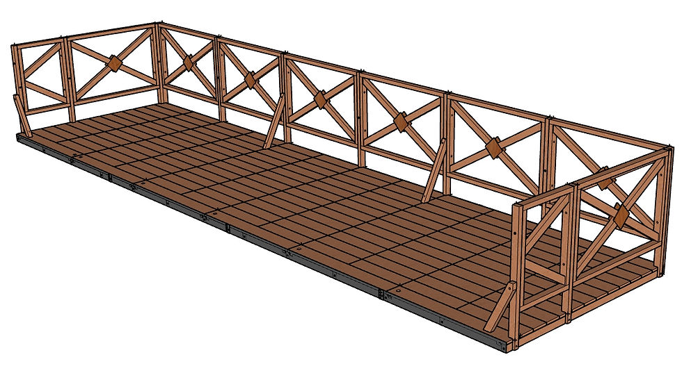 Miniature : Terrasse Éphémère en Kit 2 m de large x 7,30 m de long