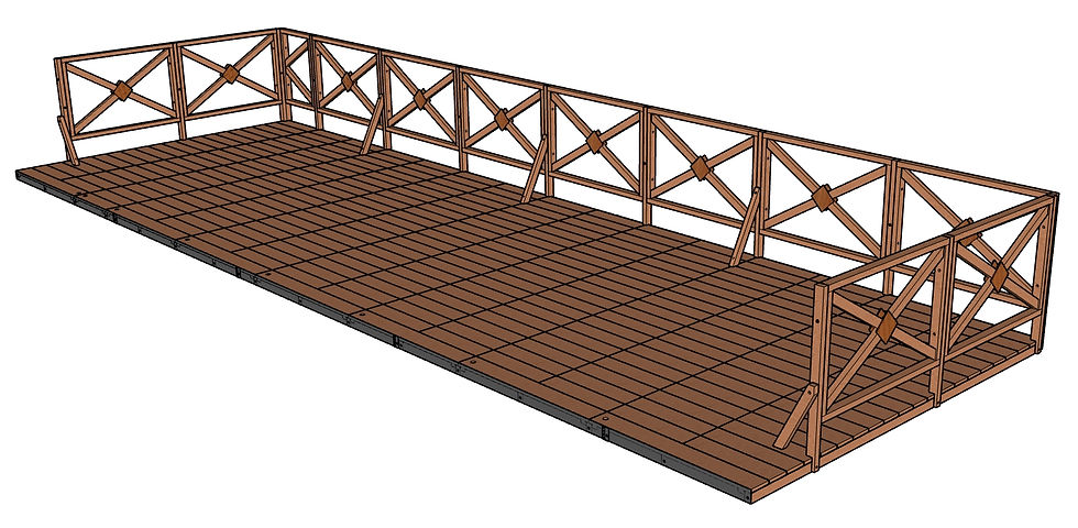 Miniature : Terrasse Éphémère en Kit 3 m de large x 9 m de long