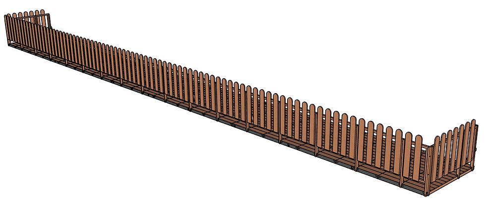 Miniature : Terrasse éphémère en kit 2 m de large x 20 m de long
