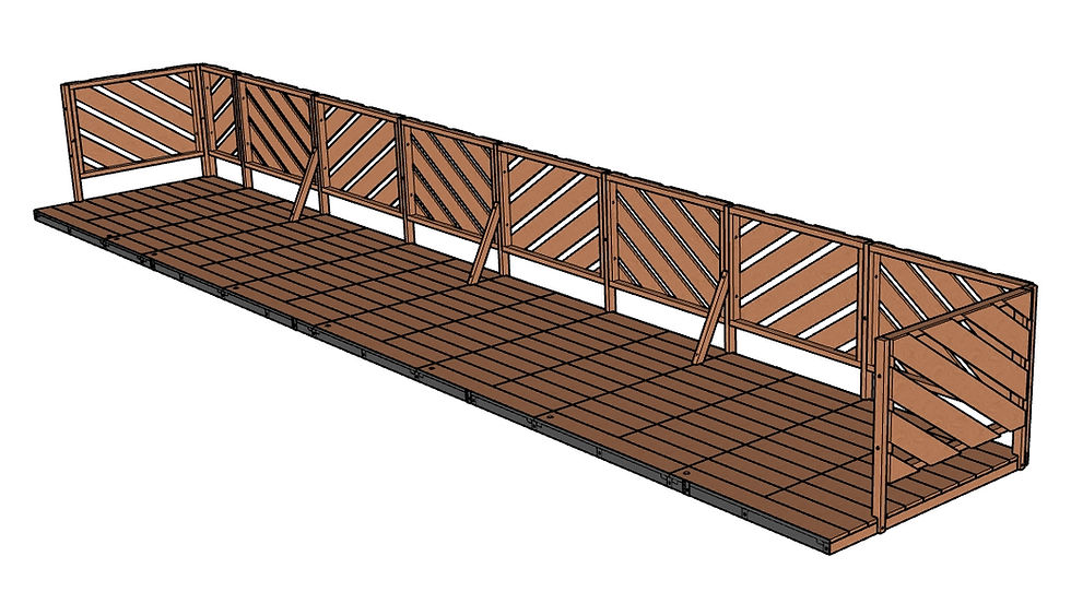Miniature : Terrasse Éphémère en Kit 1,70 m de large x 9 m de long
