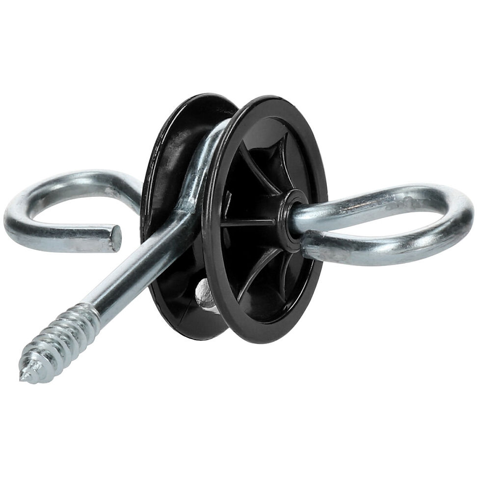 ZoneGuard Ring isolator black with bolt (metal core) on white background, Flonimaux.