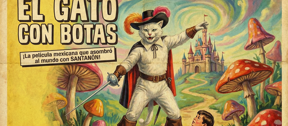 El Gato con Botas (1961): Surrealismo, Santanón y la extraña joya del 'Mexploitation'.