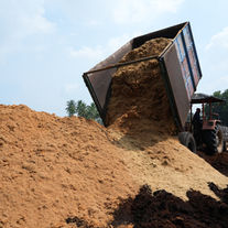 Coco Peat in stockyard