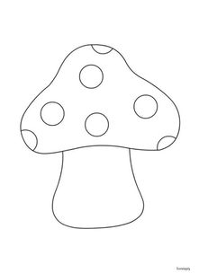 Fensterbild - Pilz