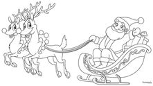Ausmalbild - Weihnachtsmann