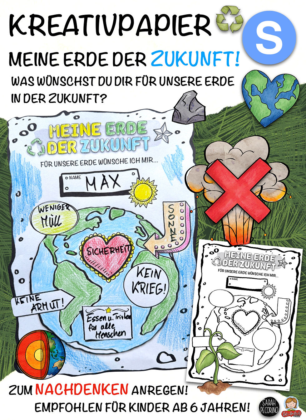 Kreativpapier - Meine Erde der Zukunft