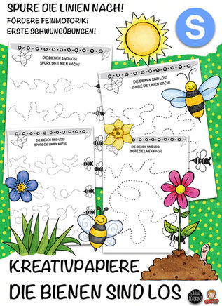 Kreativpapiere - Die Bienen sind los!