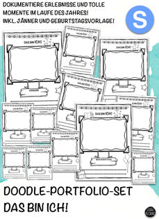 Doodle-Portfolio-Set - Das bin ich!