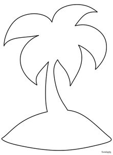 Fensterbild - Palme
