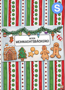 Themenplakat - Weihnachtsbäckerei
