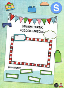 Elternaushang - Kunstwerk aus der Bauecke