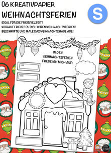 Ü6 Kreativpapier - Weihnachtsferien