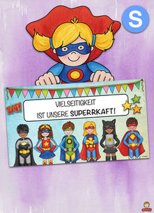 Themenplakat - Vielseitigkeit ist unsere Superkraft