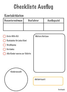 Checkliste - Ausflug
