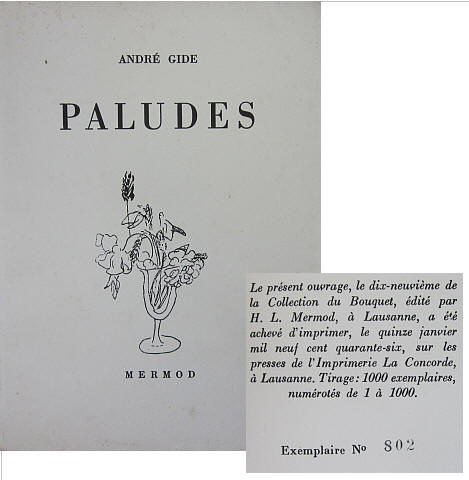 GIDE (ANDRÉ) - PALUDES