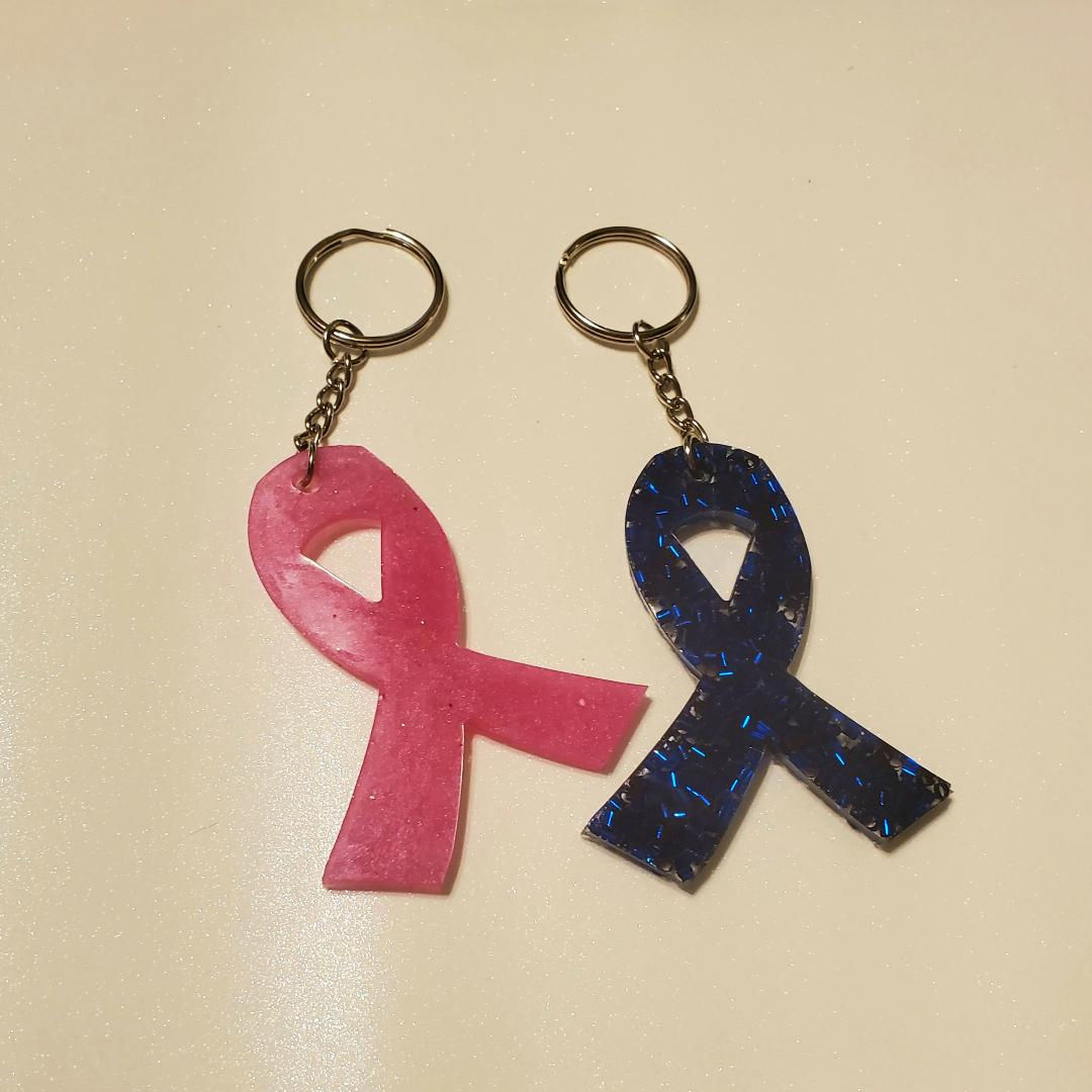 Support Ribbon Keychain
