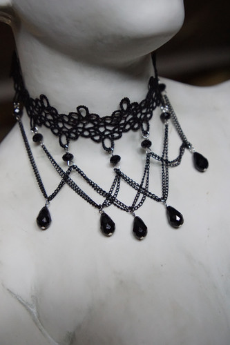 babylclub トップス Jewel chocker t 黒 babylclub Jewel chocker t (black)