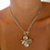 Miniatura: COLLAR FLOWER SILVER 