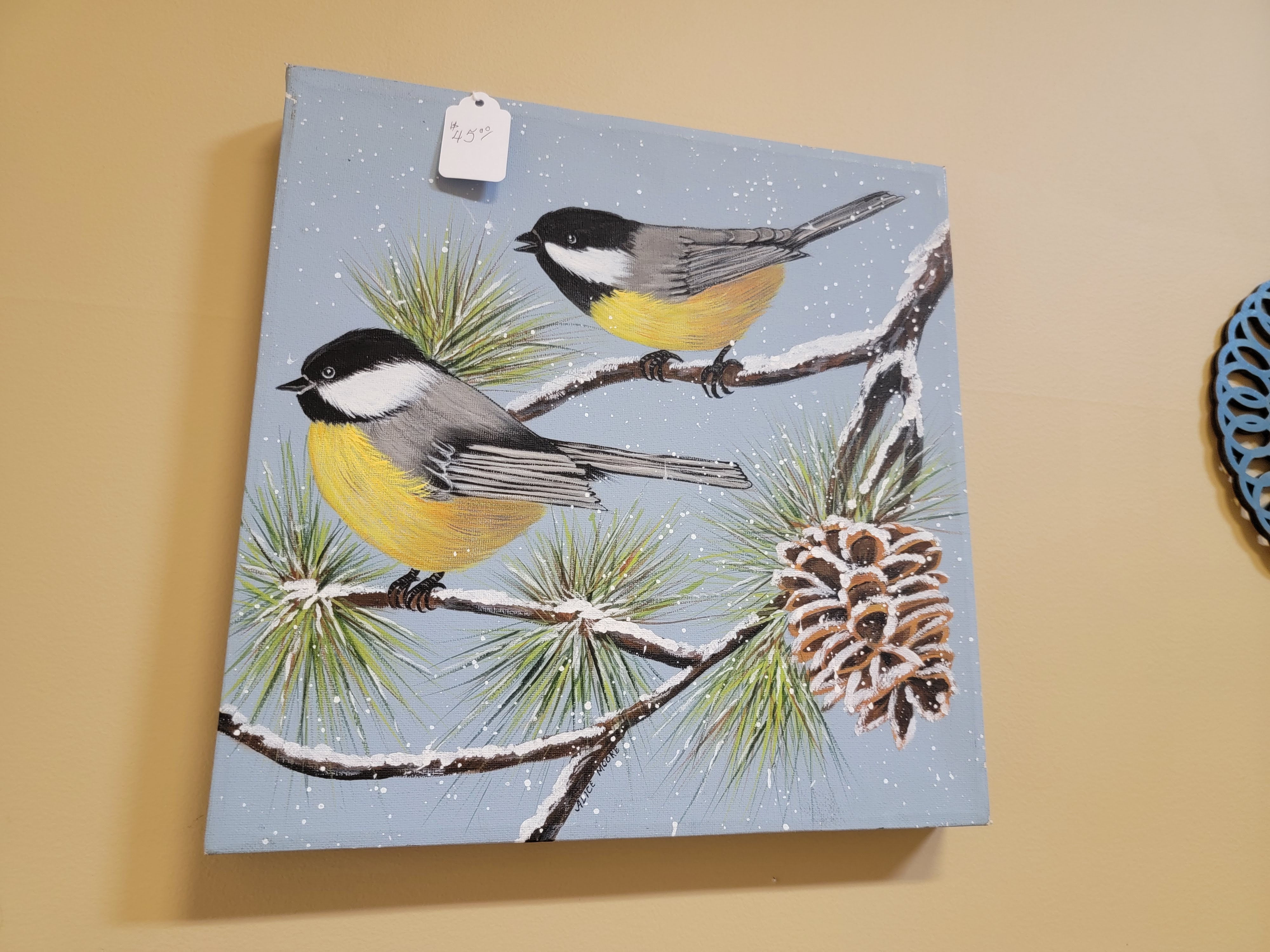 Canvas Bird Painting