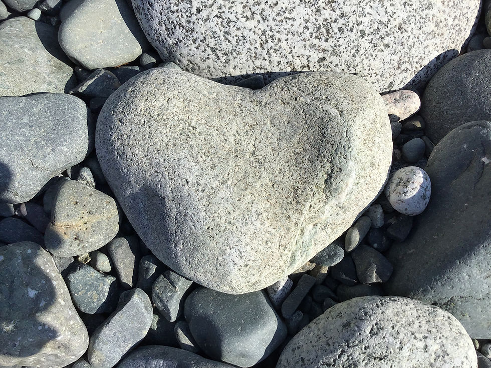 Heart-shaped rock