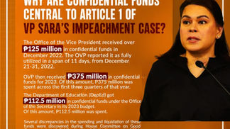 WHY ARTICLE I IS THE FOCAL POINT OF VP SARA DUTERTE'S IMPEACHMENT TRIAL