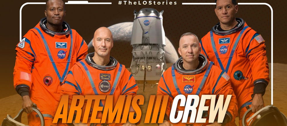 NASA NAMES ARTEMIS III CREW FOR 2027 LUNAR MISSION TEST